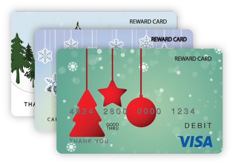 holiday employee reward card designs